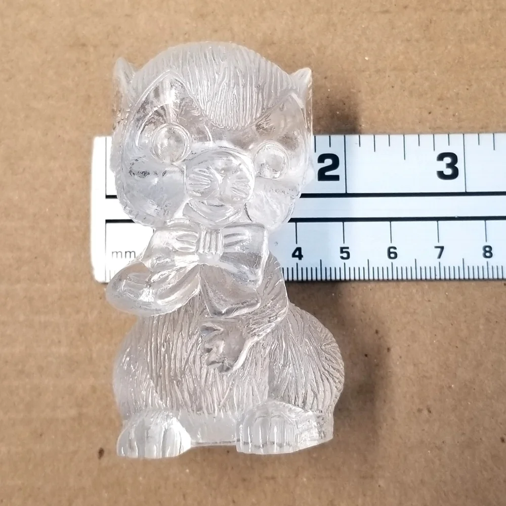 Set of 2 Acrylic Clear Mice Salt and Pepper Shakers
